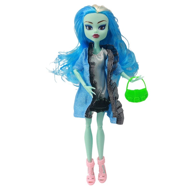 Cheapest NO BOX 4 pcs/set Dolls New Style high dolls Monster fun high Moveable Joint Body Fashion dolls Girls Toys Best Gift