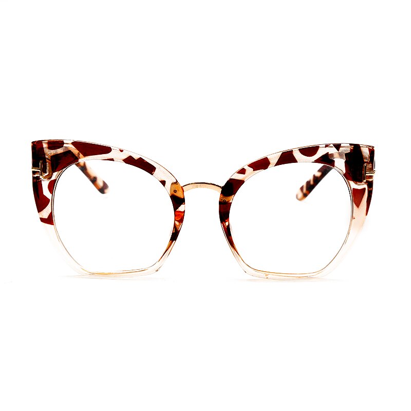 Optical Classic Frame Square Eyeglasses Women Fashion Cat Eye Glasses Frames Fashion Retro Clear Myopia Frame Lady UV400