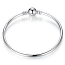 BISAER 925 Sterling Silber Dämonenauge Armbänder Blau Böse Augen Armreifen Pavefassung Zirkon 17-21CM für Damen Party Feiner Schmuck