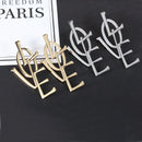 1pair Fashion Bohemian Punk Earrings Jewelry big love letter shape  Earrings Best Gift for Women Girl E057