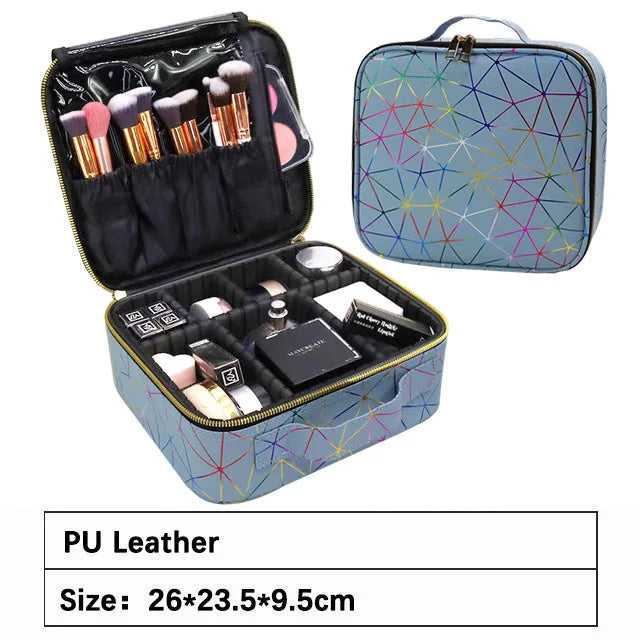 Female Professional Makeup Organizer Travel Beauty Cosmetic Case For Make Up Bag Bolso Mujer Storage Box Nail Tool Suitcase