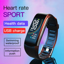 C5S Smart-Armband Blutdruckmessgerät Herren Damen wasserdicht IP67 Herzfrequenzmesser Smart Band Sportuhr-Armband