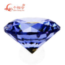 TZ005 Rundform Zirkonia Sonderfarbe einmalig geformter Multi-Tansanit Zirkonia-Stein