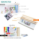 SDOYUNO 60x75cm Painting By Numbers DIY Cats And Butterflies Frameless Digital Painting Animals Drawing By Numbers On Canvas