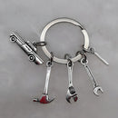 Mechanical Keychain Dad Father Initial Keychain Father's Day Gift Letter A-Z Truck Keychain Truck Key Ring Car Truck Lover Gift