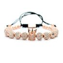 Herrenschmuck Armband Männer Luxus Königsarmreif Set Römische geflochtene Armbänder für Frauen Mode Armband Gold Manschette Freundschaftsgeschenke