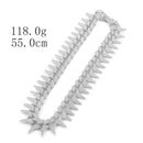 Luxury Iced Out Paved Rhinestones Full Miami Curb Cuban Chain CZ Bling Rapper Necklaces For Men Charm Jewelry Cool Gifts