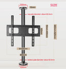 2019 new DL-A10M-66 23"-65" stainless steel LCD TV stand mounts bracket in Partition wall 360 rotate height adjust 66cm 82cm70cm