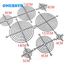 High-Quality Black CPU Cooling Fan Cover Iron Net 4cm 5cm 6cm 7cm 8cm 9cm 12cm 13.5cm 14cm Computer Chassis Hot sales