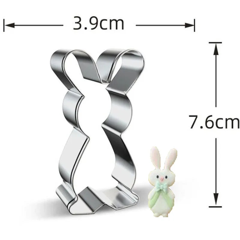 Easter chicken sheep rabbit egg butterfly metal cookie cutters party Biscuit mold fondant cake Pastry decor cupcake topper