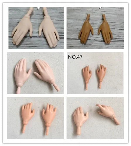 Hands for Joints Babi Doll Collection Original Hands for Heroine Doll Replace Hands DIY Toys Doll Accessories