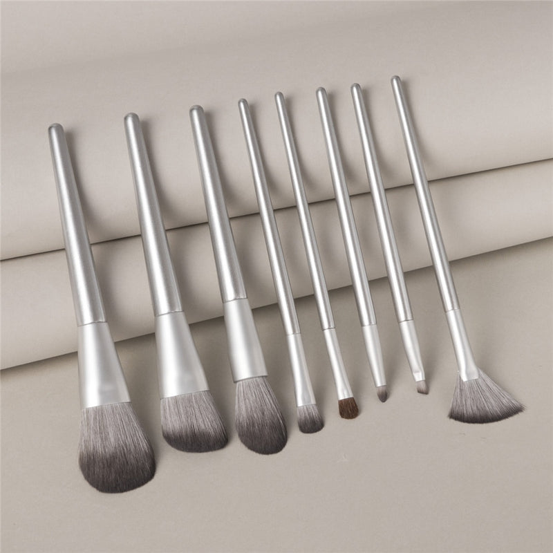 FLD 8/13pcs Natural Hair Makeup Brushes Set Professional Foundation Blushes Eyeshadow Eyebrow Blending Brush Tools Maquillaje