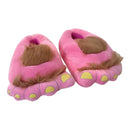 Newly Furry Warm Slippers Big Hairy Unisex Savage Hobbit Feet Plush Home Slippers Halloween Shoes