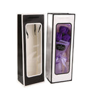 Visible Wine Bags Solid Paper Bags Clear Window White Paper Bag For Wine Flower Gift Packing Party Festival Gift Package