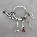 Mechanical Keychain Dad Father Initial Keychain Father's Day Gift Letter A-Z Truck Keychain Truck Key Ring Car Truck Lover Gift