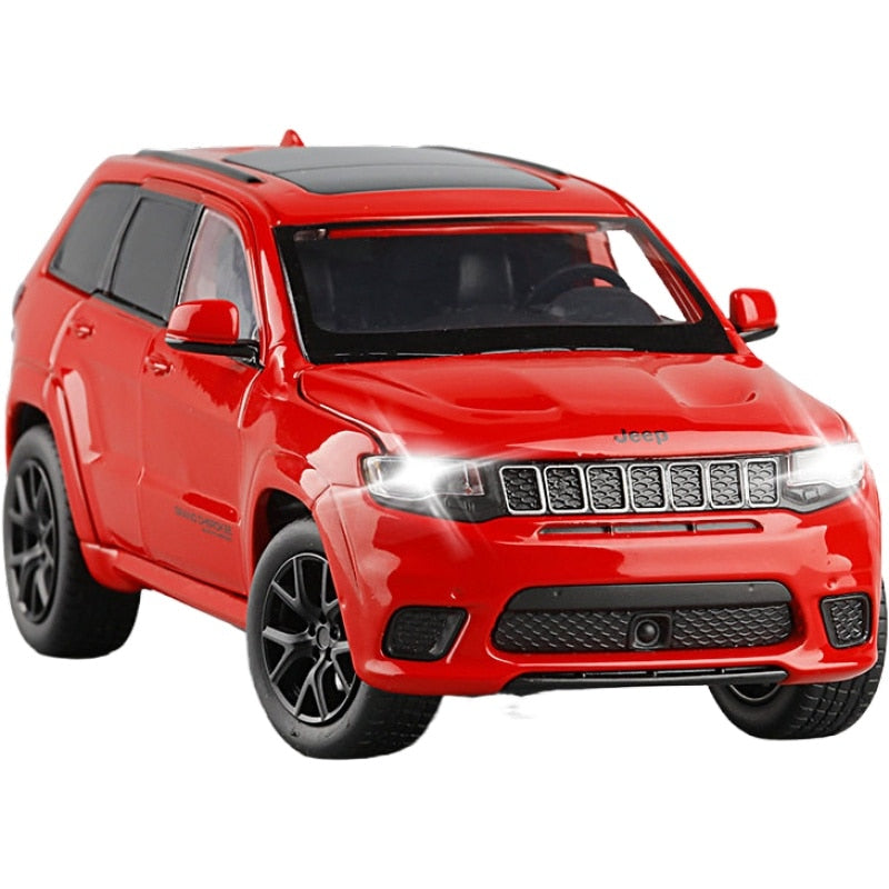 1:32 JEEPS Grand Cherokee SUV Alloy Off-road Car Model Steering Shock Absorber Sound And Light Toy Car Boy Gifts Car Model