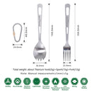 Boundless Voyage Titanium Tableware Travel Flatware Titanium Knife Fork Spoon Chopsticks Straw Outdoor Camping Picnic Cutlery