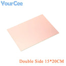 Double Side PCB 20*30CM 15*20 12*18 10*20 10*15  5*10 5*7CM Epoxy Fiber Copper Clad Plate Laminate Laminating DIY Electronic