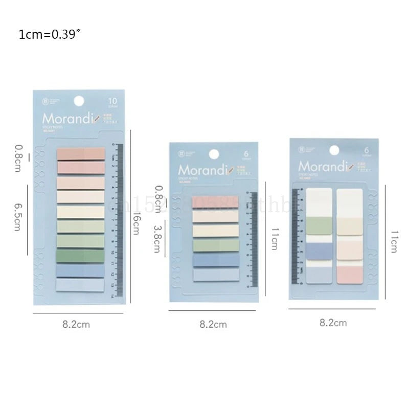 60/120/200 Sheets PET Planner Stickers Index Tabs Bookmark Sticky Notes School Random Color 1 Set