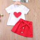 Humor Bear Baby Girl Clothes Fashion New Girls Clothing Sets Kids Clothes Toddler Girl Cute Bow T-shirt+ Pants Summer Set