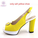 Neue Ankunft Italienische Schuhe mit passenden Taschen-Set, verziert mit Strass, Damen Schuhe und Taschen zum Anpassen Set Italien Party Pumps