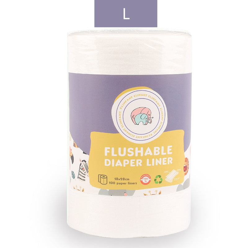 Elinfant 1 roll disposable bamboo flushable baby diaper nappy liner Biodegradable bamboo liner free shipping