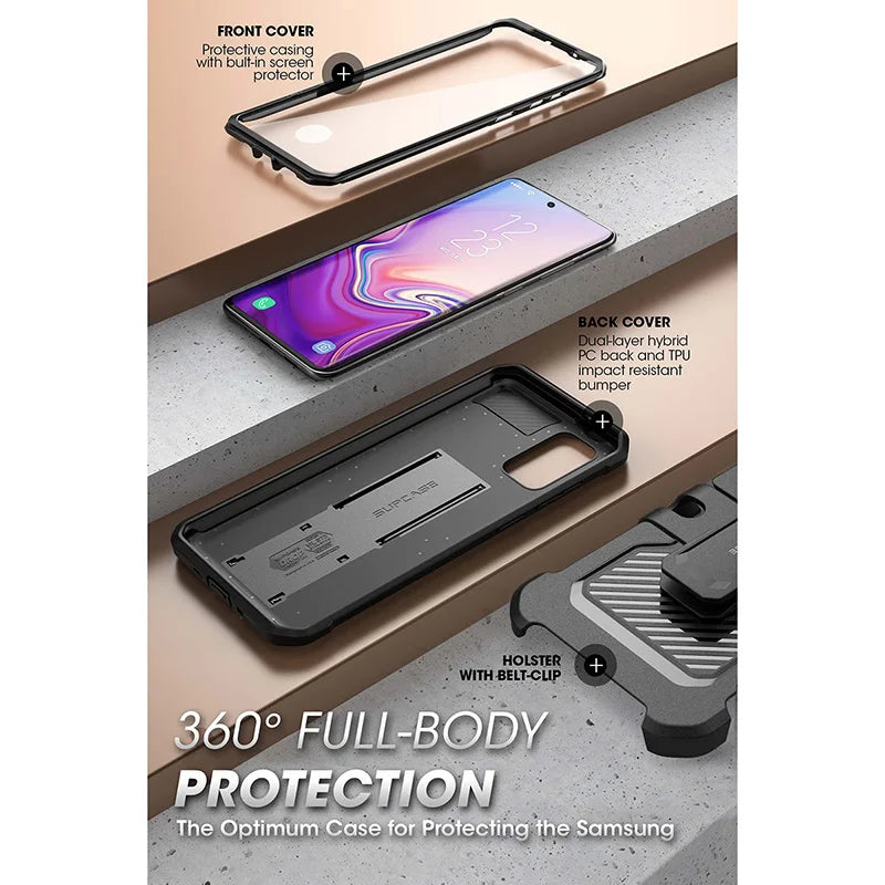 For Samsung Galaxy S20 5G Case (2020 Release) SUPCASE UB Pro Full-Body Holster Cover WITH Built-in Screen Protector & Kickstand