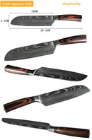 The Forge | Damascus Laser-Pattern Chef Knife Set (1-10 Piece)