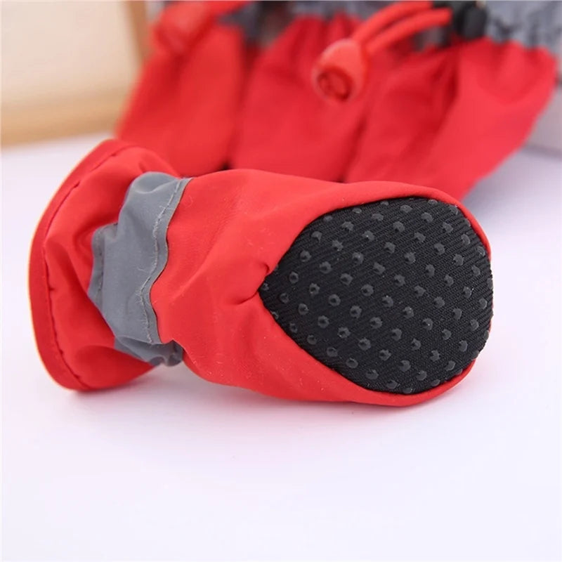 Pet Dog Shoes Waterproof Antiskid Puppy Shoes Chihuahua Walking Boots Winter Warm Corduroy Puppy Cat Socks Pet Paw Accessories