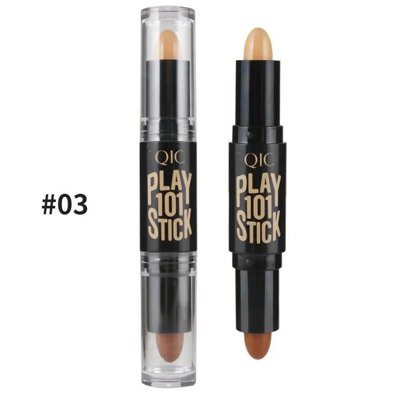 Lady Facial Highlight Foundation Base Contour Stick Beauty Make Up Face Powder Cream Shimmer Concealer Camouflage Pen Makeup