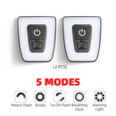 USB Rechargeable Flashlight For Bicycle Rear Light Waterproof Bike Helmet Taillight Cycling Warning Light Flash Cyling Back Lamp