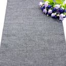 Modern Table Runner Gray Khaki Rustic Imitation Linen for Home Birthday Party Christmas Decorations Camino De Mesa Navidad Decor