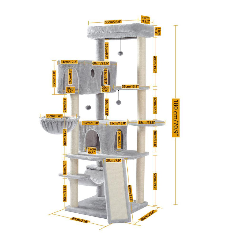 Krabpaal Toren Condo Speeltuin Kooi Kitten Multi-Level Activiteit Centrum Speelhuis Medium Krabpaal Meubels Pluche