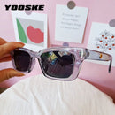 YOOSKE Vintage Rectangle Women Men Sunglasses Brand Designer Small Sun Glasses Frame Female Lady Eyeglasses UV400