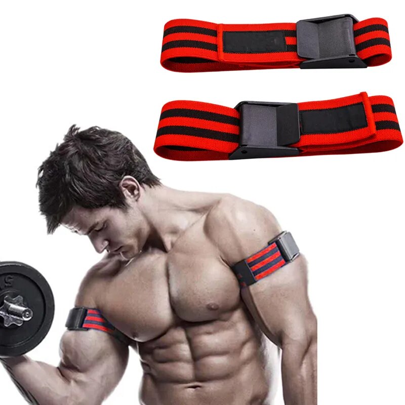 60cm/90cm Occlusion Wraps Blood Flow Restriction Bands Arm Leg Elastic Strap Bodybuilding Gym Fitness Equipment Muscle Training