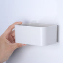 1PC ABS Wandmontierter Kosmetik-Aufbewahrungsbox Badezimmer-Aufbewahrungsregal Wandregal Klebstoff-Aufbewahrungsbehälter Badezimmer-Organizer-Zubehör