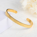 Personalized Ayatul Kursi Cuff Bangles For Women Gold Stainless Steel Arabic Bracelet Messager Islam Muslim Men Jewelry Gift