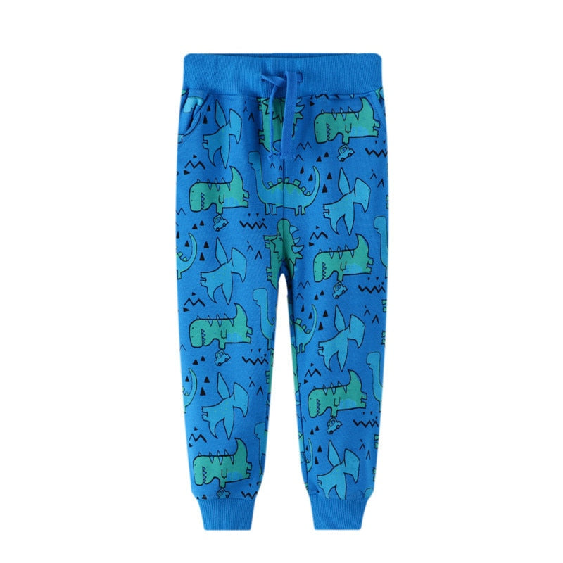 Jumping Meters Animals Boys Trousers Pants Baby  Clothes Dinosaurs Sweatpants For 2-7t Tears Boys Full Pants Kids Trousers