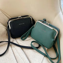 Fashion Herbst Winter Umhängetasche Damen PU Leder Crossbody Bag Einfarbig Solide Farbe Clip Messenger Bag Damen Handtasche Geldbörse Tasche