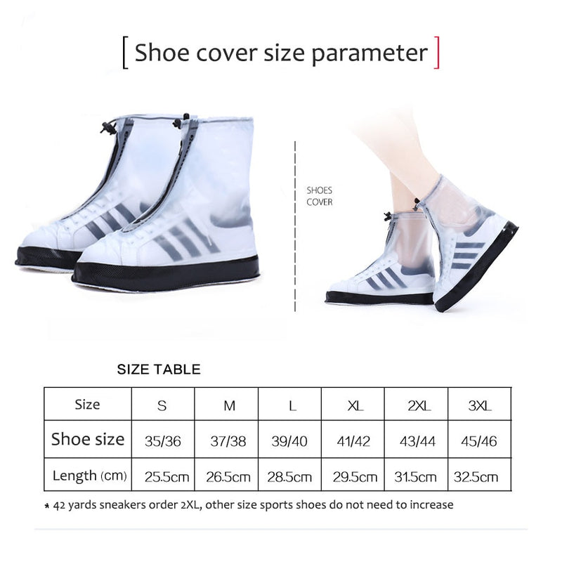 Reusable Waterproof Overshoes Shoe Covers Shoes Protector Men&Women's&Children Rain Cover for Shoes Accessories