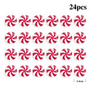 HOT 24pcs Christmas Artificial Candy Xmas Tree Pendant Mini Lollipop DIY Home Decoration Noel Deco New Year Child Gift Navidad