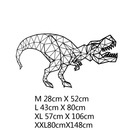 Geometrische Tyrannosaurus Wandaufkleber Dinosaurier Wandtattoos Für Babyzimmer Deko Wandkunst Schlafzimmer Geschenk Für Kinderzimmer Deko