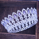 Crystal Queen Hochzeit Tiara Krone Braut Festzug Haarschmuck Barock Diadem Kopfschmuck Damen Braut Kopfschmuck Accessoires