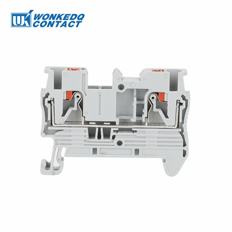 PT2.5 Push-in Terminal Block 2.5mm² Connector Spring Feed-Through Strip Plug PT-2.5 Wire Electrical Din Rail Contact PT 2.5