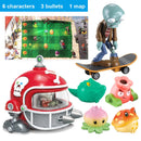 PLANTS VS ZOMBIES 2 PVZ Toys Complete Set Of Boys Anime Figure Combat gyro Children's Dolls Kids Birthday Toy Gifts