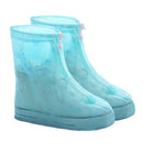 Herren Damen Überschuhe für Regen Flache Stiefeletten Abdeckung PVC Wiederverwendbare Rutschfeste Abdeckung für Schuhe Mit Interner Wasserdichter Schicht
