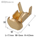 20/50/100/200 Pcs Auto Brass Tyco Wire Harness Connector Crimp Terminal Fuse Holder Button Contact DJ9007A G45