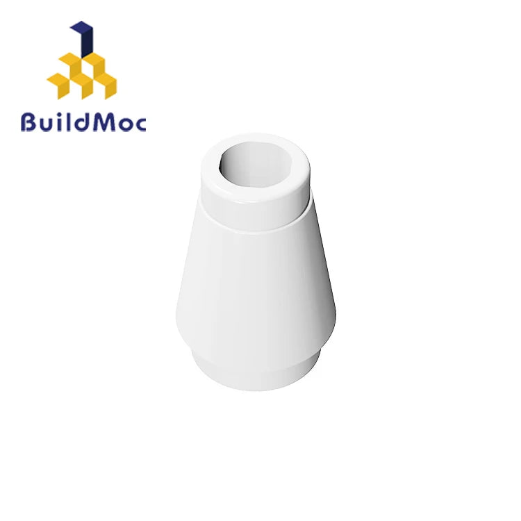 BuildMOC 59900 Cone 1x1 Top Groove brick high-tech Changeover Catch For Building Blocks Parts DIY Educ