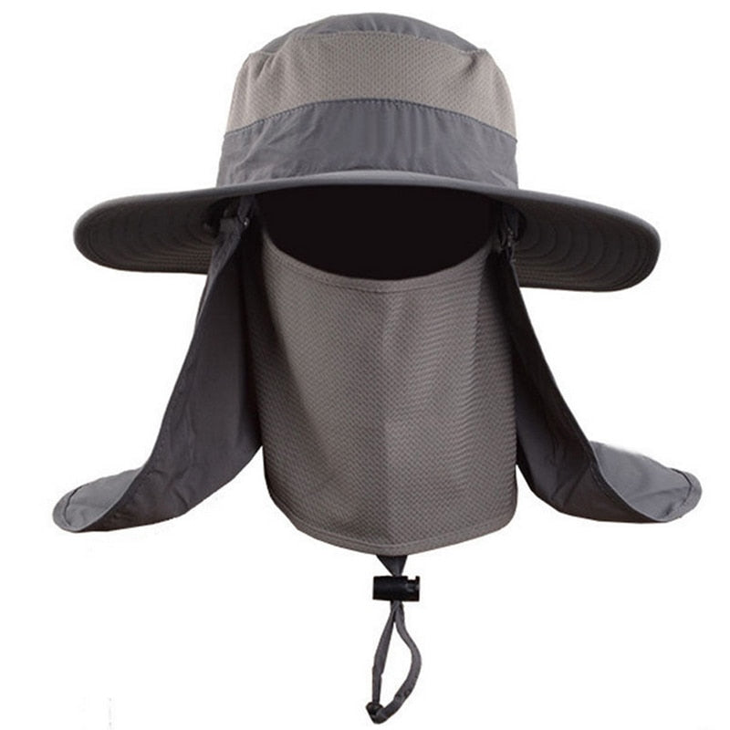 Outdoor Mountain Climbing Bucket Hat Large Round Brim Sun Block Quick Drying Fishing Hats Summer Sun Cap For Travel New