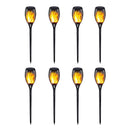 4Pcs Solar Flame Lamp Outdoor Torch Lights IP65 Safety Waterproof Light Flicker Lights for Garden Decoration Landscape Lawn Lamp